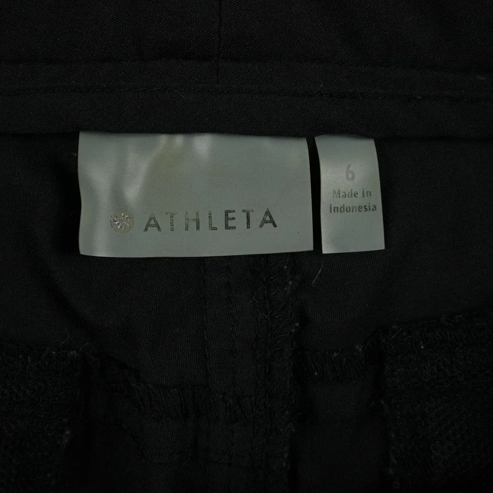 Athleta Trekkie‎ Hike Pants Women 6 Black Hiking Outdoor Technical Straight Leg